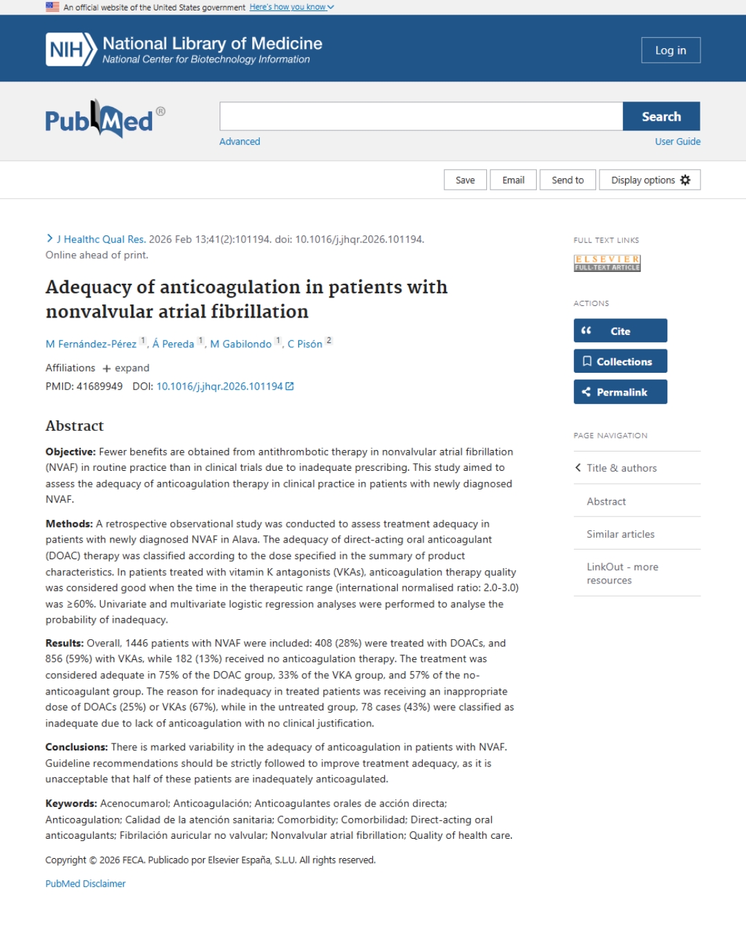 tratamiento anticoagulante fibrilación auricular